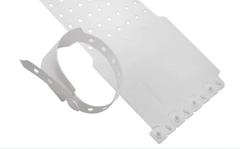 Bele Plastične Zapestnice - 100 Count Bolj Trmast Zapestnice Za Stranke Dogodkov Identitete Oznako 25 mm x 250mm