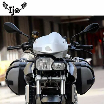 Blagovne znamke original accessories motocikla ogledal universal 8 MM 10 MM vijak black moto ogledalo za piaggio mp3 motocikel rearview mirror za yamaha xj6 aerox 50 ybr 125 tmax 530 del motokros strani ogledalo zadaj-pogled