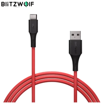 Blitzwolf BW TC19 5A Super Charge QC3.0 USB Tip-C Polnjenje Podatkovnega Kabla 0,9 m/1,8 m za HUAWEI P30 Pro Mate20 Pro P20 Nova 5i P10
