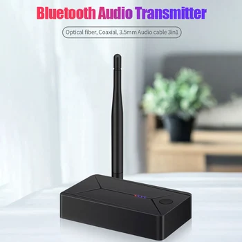Bluetooth 5.0 Avdio Oddajnik 3.5 mm AUX Priključek USB Stereo RCA Koaksialni Optični SPDIF Brezžični Adapter za Ključ Za TV PC Slušalke