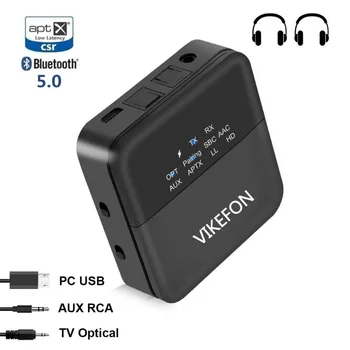 Bluetooth 5.0 Avdio Oddajnik Sprejemnik Glasbe CSR8675 AptX HD LL Nizke Latence TV PC Bt Brezžični Adapter RCA/SPDIF/3.5 mm Aux Priključek