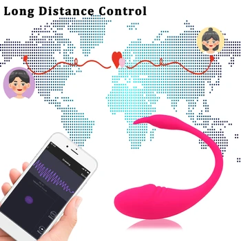 Bluetooth Vibrator Sex Igrače za Ženske Mobilna APLIKACIJA za Nadzor Dildo Vibracijsko Jajce G spot Klitoris Stimulator Ženski Vibrator za Par