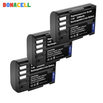 BONACELL 7.4 V 2200mAh akku D-LI90 DLI90 D LI90 Digitalni Fotoaparat, Baterijo Za PENTAX K-7, K-7D K-5, K-5 II 645D K01 K-3 K-3 II 645Z
