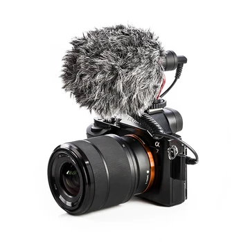 BOYA S-MM1 Kompakten Na-Kamera za Snemanje Videa Mikrofon Mikrofon za Nikon Canon Sony A7 DSLR Fotoaparat/Pametni telefon/Kamere/Tablični računalnik Mac