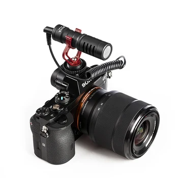 BOYA S-MM1 Kompakten Na-Kamera za Snemanje Videa Mikrofon Mikrofon za Nikon Canon Sony A7 DSLR Fotoaparat/Pametni telefon/Kamere/Tablični računalnik Mac