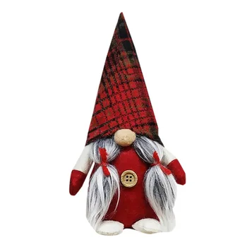 Božič Dom Okraski Vezani Brado Gnome Ročno švedski Božični Navidad Santa Tomte Plišastih Lutka vroče