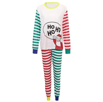 Božič Družinski Pižamo Oblačila Sklop Santa Claus Družino Ujemanje Oblačila 2020 Božič Odrasli Otroci Pižame komplet Dojenček Romper Sleepwear