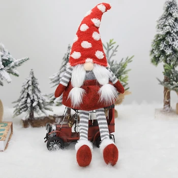 Božič Elf Dekoracijo Ročno Trak Sedel Stoji Gnome Švedski Lutka Igrača
