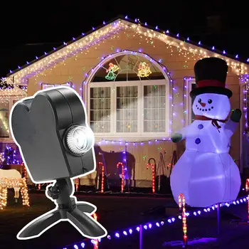 Božič Laserski Projektor 12 Filmov Mini Okno Domači Kino Projektor Zaprtih Prostorih/Na Prostem Wonderland, Home Projektor