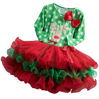 Božič obleko Baby Girl Oblačenja Srčkan Princesa Božič Malčke Baby Dekle Til Obleko Božično zabavo, Obleke Kostum 1-3 let