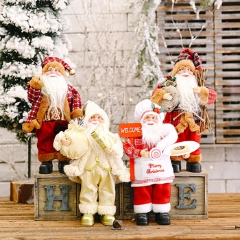 Božič Santa Claus Lutka Božično Drevo Obesek, Božični Okraski Okraski za Dom 2020 Xmas Darila Srečno Novo Leto 2021