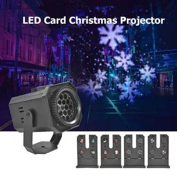 Božič Vzorec LED Laser Projektor Pisane Vrtenje Fazi Projektor Osvetlitev DJ Disco luči za KTV Stranko Poroko Bar Doma