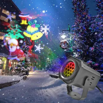 Božič Vzorec LED Laser Projektor Pisane Vrtenje Fazi Projektor Osvetlitev DJ Disco luči za KTV Stranko Poroko Bar Doma