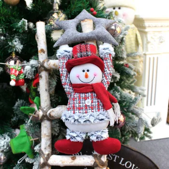 Božični Okraski Božič Dolgo Raztegljivi Noge,Santa Plišastih Lutka Darilo, Nastavljiv Sneg Klobuk, Počitniških Domov Okraski Stranka
