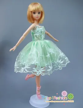 Brezplačna dostava 5sets/veliko Ročno izdelan modni kratko obleko Za Barbie Lutka obleko baby dekle rojstni dan, novo leto predstavi za otroke