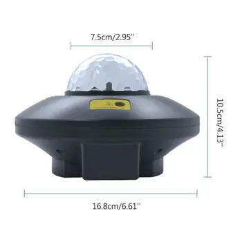 Brezžična tehnologija Bluetooth Glasbe Svetlobe Remot Nadzor LED Zvezdnato Nebo Projektor Noč Lučka MOLC