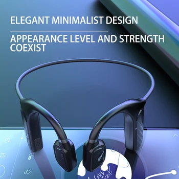 Brezžične Bluetooth Slušalke Kostne Prevodnosti Slušalke Močnejši Baterije Stereo TWS Šport Nepremočljiva Sweatproof Čepkov