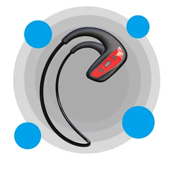 Brezžične Slušalke 16 G IPX8 Nepremočljiva Plavanje Športne Slušalke Čepkov Bluetooth Slušalke MP3 Stereo Bluetooth Slušalke