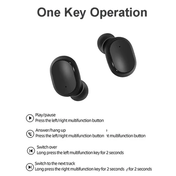 Brezžične Slušalke Bluetooth Slušalke za Prostoročno 5.0 TWS Stereo Čepkov s Polnjenjem Primeru LCD-Zaslon za Airdots Dropshipping