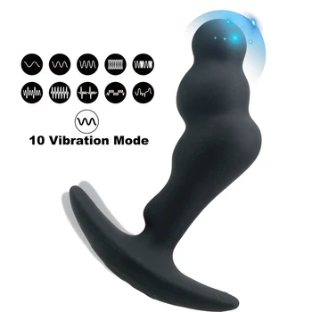 Brezžični Daljinski z vibriranjem Prostate Massager Moški Analni Čep Moški Masturbator za Človeka Anus G Spot Vibrator Adult Sex Igrače