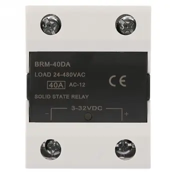 BRM-40DA Obremenitev 24-480VAC Polprevodniški Rele 40A Za Industrijsko Avtomatizacijo Procesa Zanesljivo Rele Nove blagovne Znamke