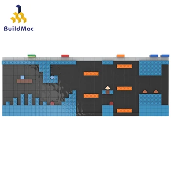 BuildMoc Ustvarjalca Klasičnih NES Igri Podvodni Mesto Simulacija Modela Stavbe, Bloki, Opeke Ideja DIY Izobraževanje Igrača Za Otroka 502 KOS