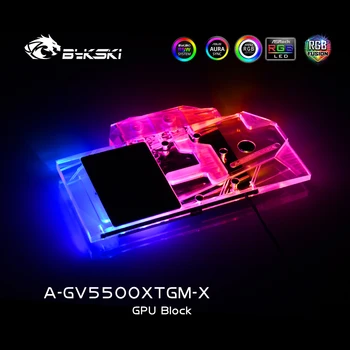 Bykski GPU Vodni Hladilni Blok Za Gigabyte RX5500XT GAMING OC 8G, Računalniška Komponenta Odvajanje Toplote, A-GV5500XTGM-X