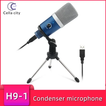CELLA MESTO USB Namizni Mikrofon z Visoko frekvenco Vzorčenja Računalnik Snemanje In Televizijska Igra Konkurenčno Glasovni Klepet Karaoke Mic