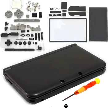 Celotno Ohišje Lupino Primeru Zajema Faceplate Set za Popravilo Del Skupaj Fix Zamenjavo brezplačno izvijač za Nintendo 3DS XL
