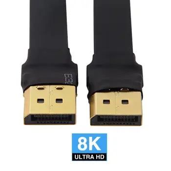 Chenyang Slim Ravno Mehko Aktivni Moški Moški Hiter Prenos Ultra FHD Displayport DP 4K 60hz 0,2 m Kabla
