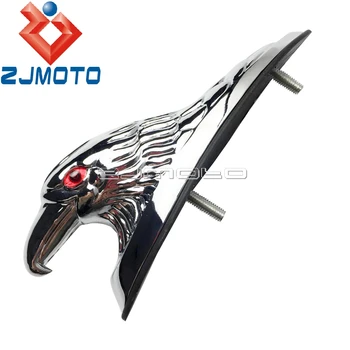Chrome Motocikel Orel, Vodja Fender Okrasnih Kip Za Honda Yamaha Suzuki Kawasaki Po Meri Bonnet Maskota Blatnika Dekoracijo