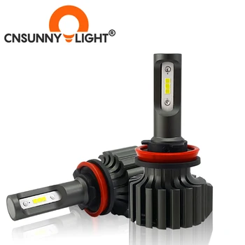 CNSUNNYLIGHT Slim CSP LED Avto Smerniki Žarnice H4 H7 H11/H8 H1 9005 9006 H13 9004 H27 H3 42W 7000Lm 5500K Auto Žaromet, Luči za Meglo
