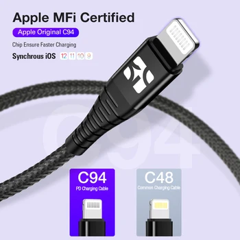 Coolreall MFi USB Kabel za iPhone Mini 12 2.4 Hitro Polnjenje, Polnilnik USB Podatkovni Kabel za iPhone 12 Pro Max 11 XR USB Kabel za Polnjenje