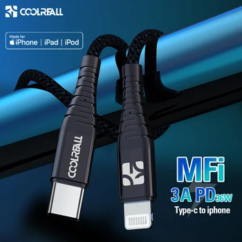 Coolreall MFi USB Kabel za iPhone Mini 12 2.4 Hitro Polnjenje, Polnilnik USB Podatkovni Kabel za iPhone 12 Pro Max 11 XR USB Kabel za Polnjenje