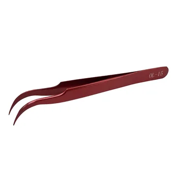 CrownLASH Podaljšanje Trepalnic Pinceta OL-12 OL-15 Plezati Rdeče barve Visoke kakovosti profesionalni kozmetični orodja
