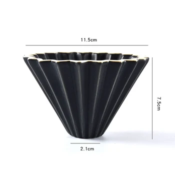 Cvetje Keramično Skodelico Kave Espresso Aparat Za Filter Pokal Origami Filter Skodelice V60 Tok Kapljično Roki Skodelico Kave Dodatki Filtri
