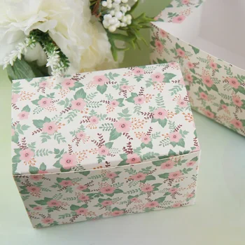 Cvetje v razcvetu 10pcs papir Polje 15*10*9 cm Škatle za Shranjevanje, kot je piškotek sladkarije sveča jar poroke, Božič, rojstni dan Darila Pack