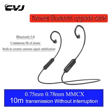CVJ 120AHM 8h Bluetooth nadgradnjo kabel športne Slušalke kabel 0,75 mm 0.78 mm 2pin MMCX zamenjava kabel Za V90 SE215 UE900 QT3