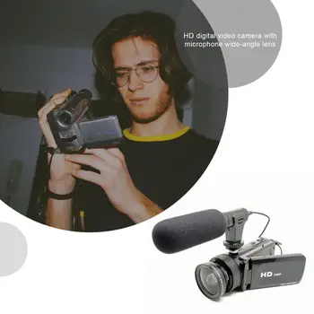 D100 High-definition Digitalni Fotoaparat Trajne Digitalno Video Kamero Z Mikrofonom širokokotni Objektiv Za Domačo Uporabo