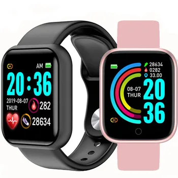 D20 Bluetooth Smart Ure Moški Nepremočljiva Šport Fitnes Tracker Pametna Zapestnica Krvnega Tlaka, Srčnega Utripa Y68 Smartwatch