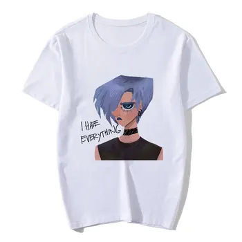 Da Emo Velik Znova Pisma Natisniti Moda priložnostne Slog T-shirt Tshirt Gothic Vintage T Shirt Harajuku Estetska Oblačila Ženske