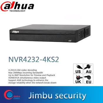 Dahua NVR 4K Video Snemalnik 32CH NVR4232-4KS2 H. 265/H. 264 do 8MP Ločljivost za Predogled & Predvajanje Ljudje Štetja IP Kamere