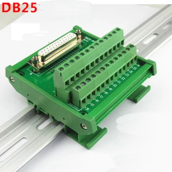 DB25 D Sub 25 Pin priključki moški / ženski vtičnico terminal blok zlom odbor ac DIN Rail