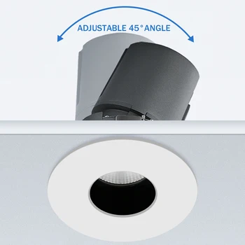 [DBF]4 Različne kot Snopa Stropni Vgradni Downlight, Zatemniti 7W LED 10W Strop Spot Svetilka za Kuhinjo, Spalnica Dekoracijo Doma