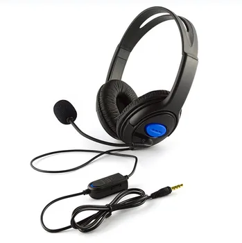 Debelo Žično Gaming Slušalke Slušalke z Mikrofonom za PS4 Prenosni RAČUNALNIK Telefon AUG7