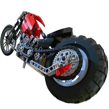 Decool 3354 378pcs Tehnika Motocikel gradniki Eductional DIY MOTOCIKLA Model Opeke Igrače Združljiv Z 8051