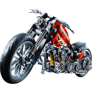 Decool 3354 378pcs Tehnika Motocikel gradniki Eductional DIY MOTOCIKLA Model Opeke Igrače Združljiv Z 8051