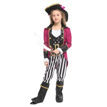 Dekleta Halloween Carnival Party Kostum Dekle obleko Otroci Otrok Pirate Kostumi Fantasia Infantil Cosplay Oblačila