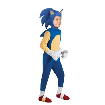 Deluxe Sonic Hedgehog Kostum Igre Znak Za Otroke Halloween Carnival Party Igralne Obleke Kostum