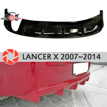Difuzor za Mitsubishi Lancer X 2007-na zadnji odbijač plastike ABS dodatna oprema avto styling telo komplet za dekoracijo iskanje